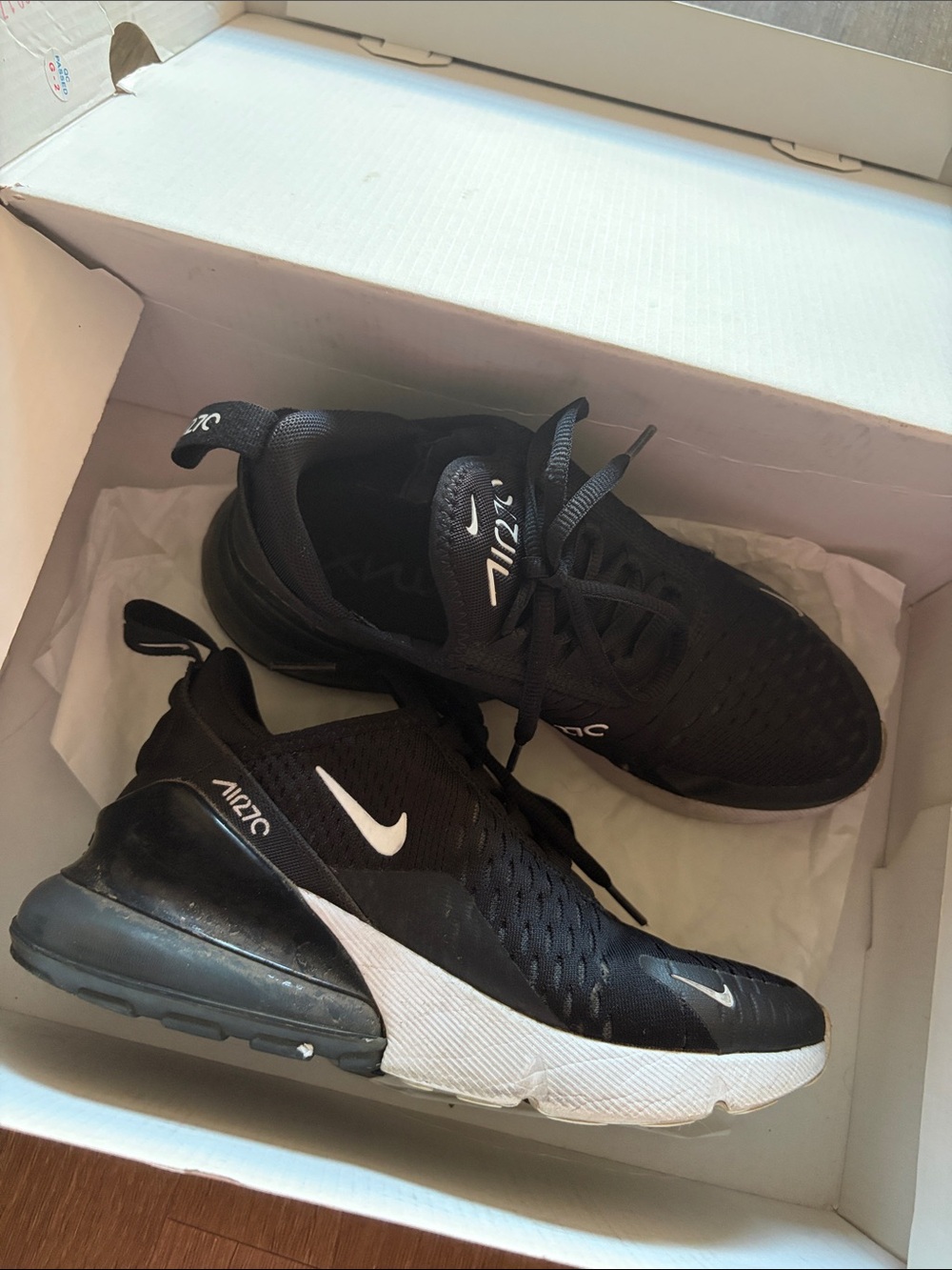 Nike Black & White Air Max 270 Sneakers